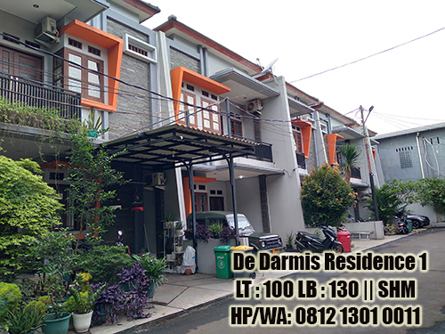 Jual Town House De Darmis Residence Murah 2.050 M di Jakarta Timur