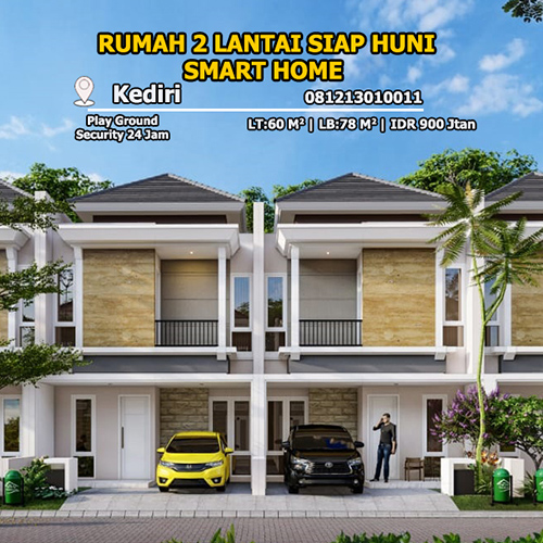 Jual Rumah Siap Huni 2 Lantai Murah di Kediri Family Residence