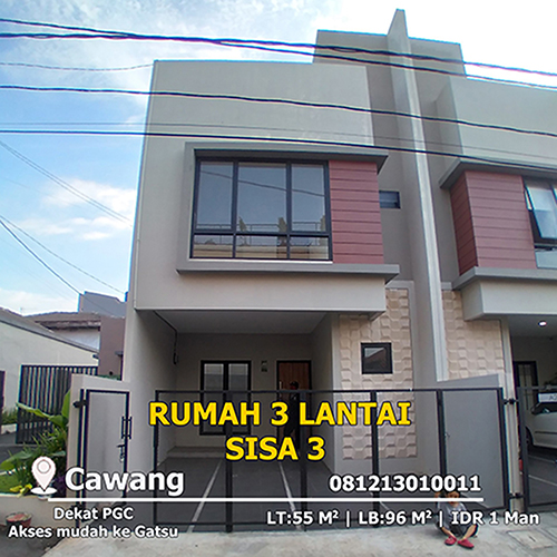 Jual Rumah Town House Cawang Residence