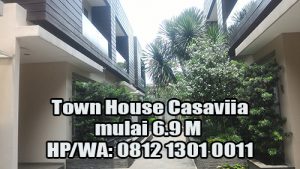 Jual Rumah Town House Casaviia mulai 6.9 M di Kemang Jakarta Selatan