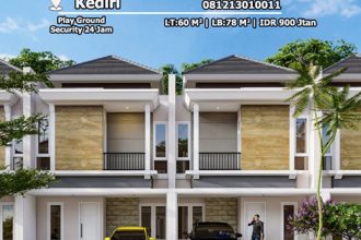 Jual Cluster Siap Huni 2 Lantai di Kediri Residence Ada Taman Bermain